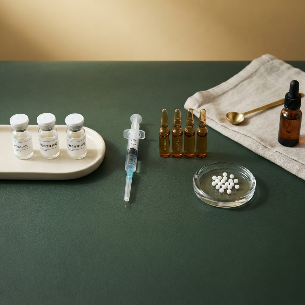 Medicações e injetáveis para terapia de reposição hormonal